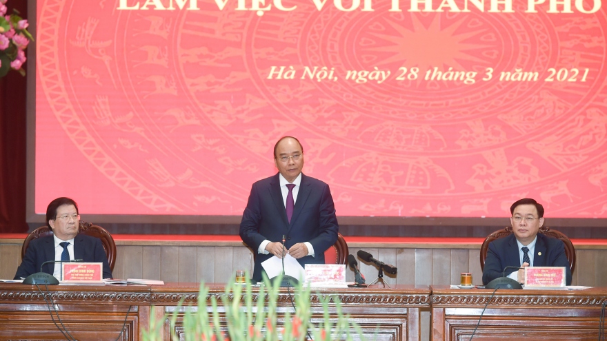 Thủ tướng: Tiếp tục quan tâm để Hà Nội phát triển xứng đáng là “trái tim” cả nước